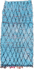 Vintage Rag Rug Runner Rug (3' x 7')